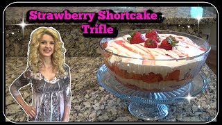Strawberry Shortcake Trifle | Layer Dessert Recipe