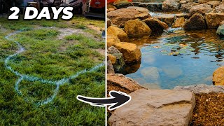 Building a Pond from Scratch in just 2 Days!