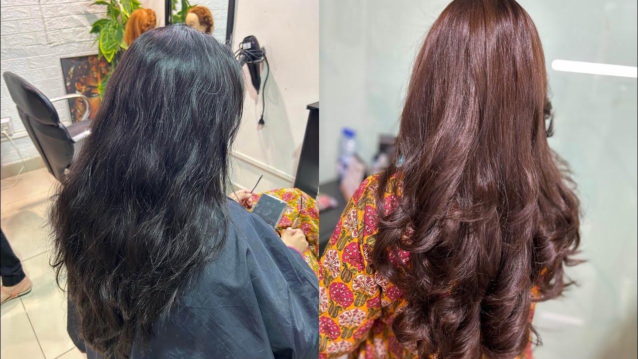 Color change | brown | chestnut - YouTube