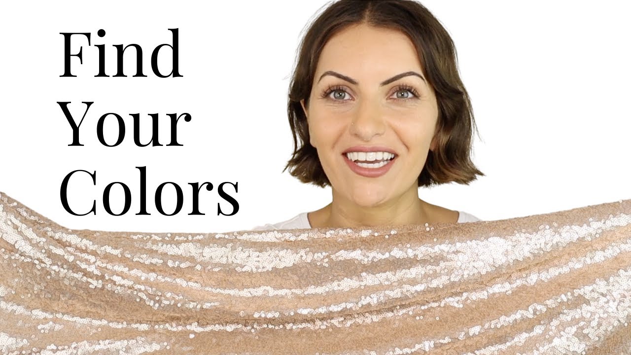 How To Find Your Skin's UNDERTONE Using Metallic Drapes, Seasonal Color  Analysis