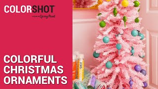 Decorate on a Budget with Spray Paint: Rainbow Christmas Tree Idea 🎄🌈