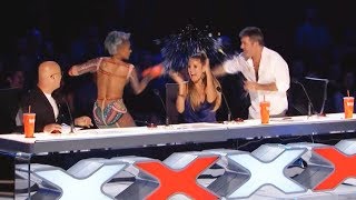 America's Got Talent 2017 Simon Cowell & Mel B Feud Recaps Behind the Scene Part 2 Quarter Finals