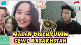 REAKSI CEWE KAZAKHTAN MENDENGAR AYAT AL-QURAN! MENGAJI DI OME.TV INTERNASIONAL