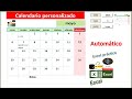 Calendario automatico, personalizado y con registro de actividades. Parte1