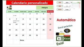 Calendario automatico, personalizado y con registro de actividades. Parte1