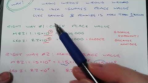 8th Grade Eureka Math Module 1:Lesson 13 - Comparing with Scientific Notation