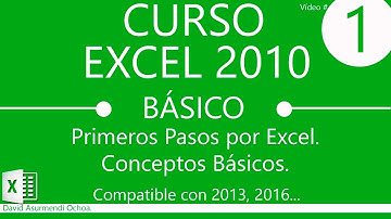 Curso de Excel 2010 Completo en Español: Introducción y Conceptos Básicos. Primeros Pasos.