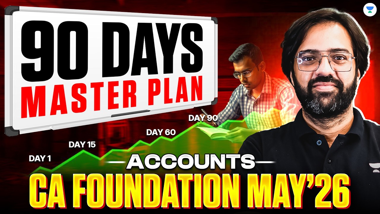 90 Day Plan for Accounts CA Foundation May 2026 | CA Rakesh Kalra - YouTube