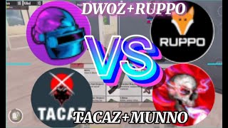 Dwoz+Ruppo Vs Tacaz+munno,moments best gameplay  YouTubers solo vs squad  😱PUBG mobile.