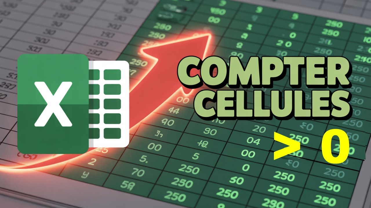 📊 Excel : Comment Compter le Nombre de Cellules Supérieures à 0