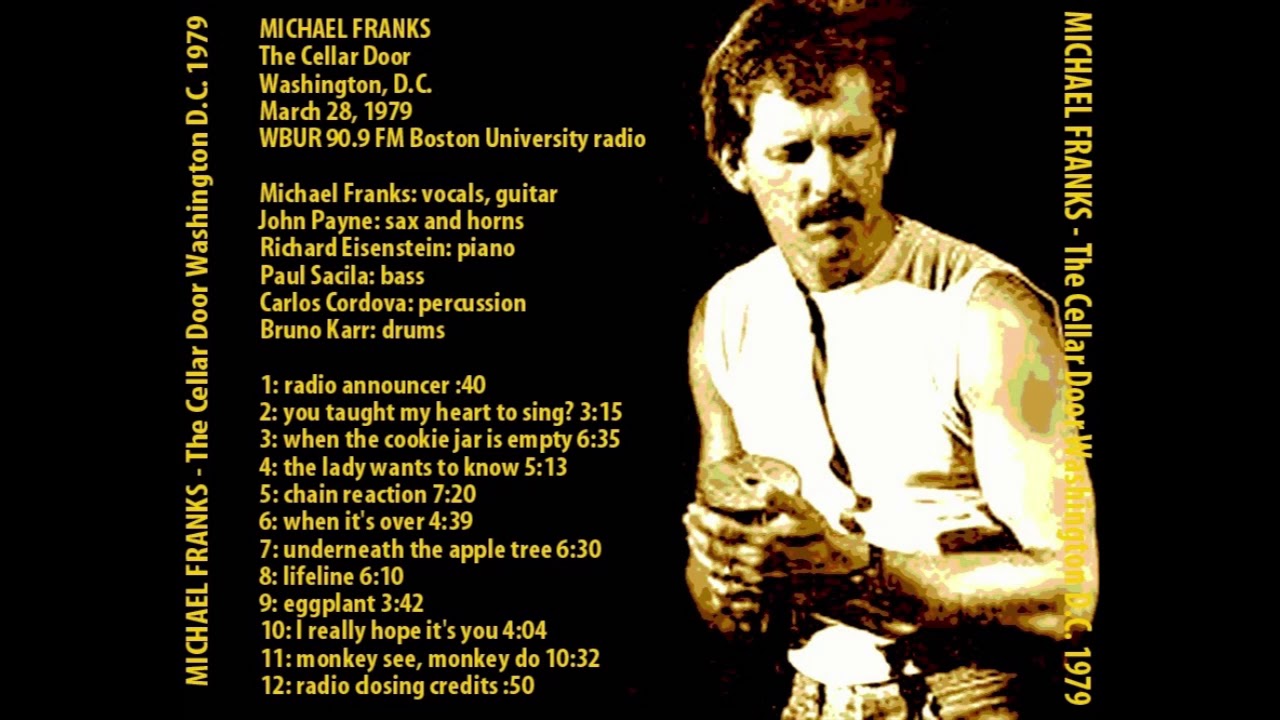 Lifeline Michael Franks Live The Cellar Door Washington DC 1979 03 28