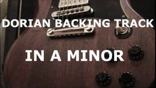 Video thumbnail of "A dorian Backing Track - Santana Style"