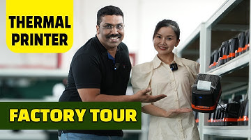 Thermal printer factory Tour- production process HOIN Printer 2023
