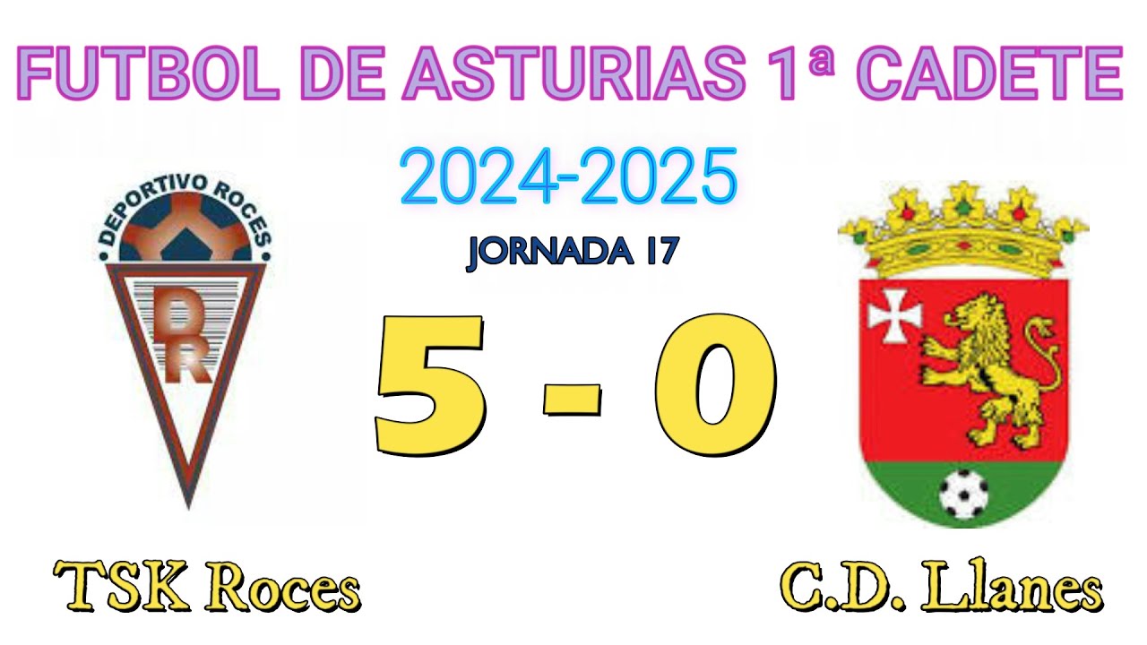 TSK Roces 5 - 0 C.D. Llanes de 1ªCadete (2024-2025)