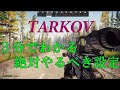 【３分で出来る】初心者～中級者のタルコフ設定【EFT】