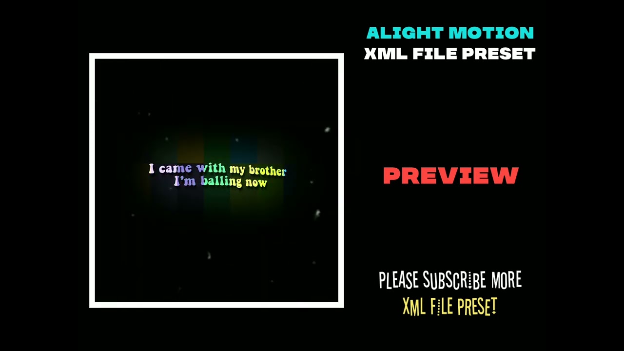 Na na na nah // Alight motion preset // Xml file in description 🔰