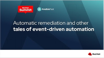 Automatic remediation and other tales of event-driven automation