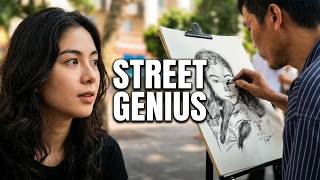 Sitting with a Street Artist in Hanoi 🇻🇳 | His Sketch Will Blow Your Mind!