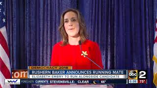 Rushern Baker announces Elizabeth Embry as his running mate