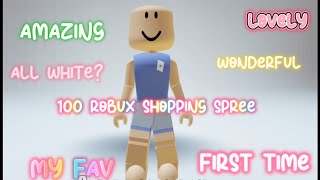 I'm going on a 100 robux shopping spree for the first time #fun#Cloudyboba