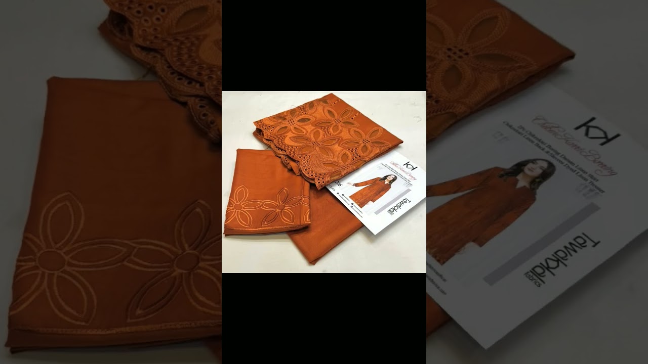 Embroidered Linen Dress | 2 Piece Winter Collection | 