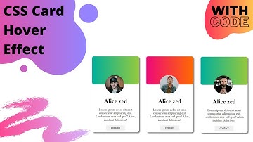 Beautiful html card with hover effect | only html and CSS | webpage