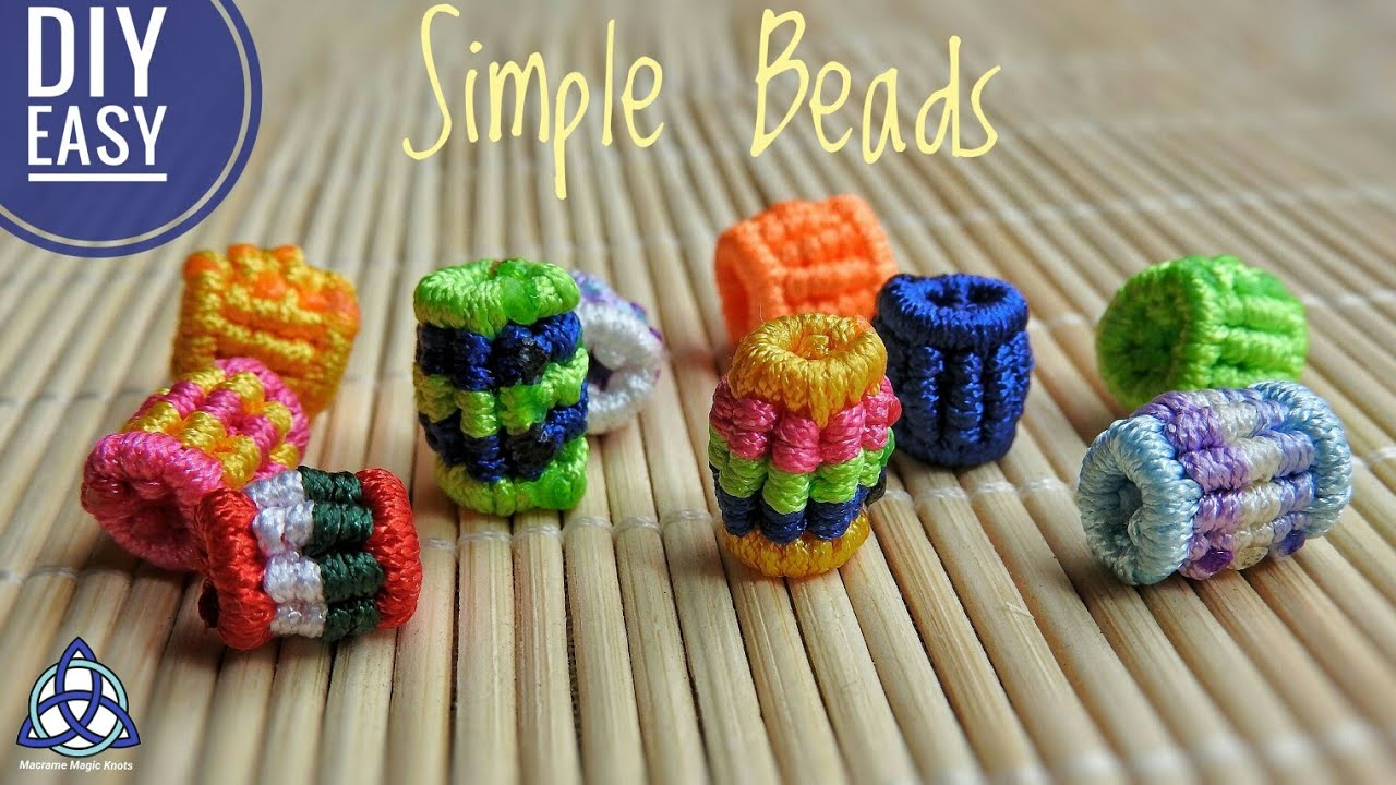 DIY Macrame Beads  Handmade Jewelry Beads 