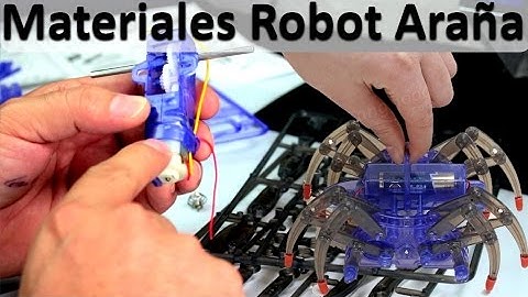 Materiales para Robot Araña o Hexapodo - Proyectos de Robotica para niños