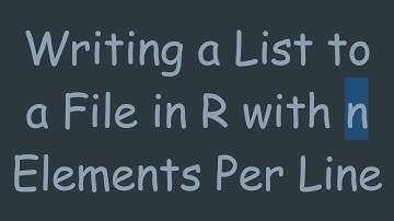 Writing a List to a File in R with n Elements Per Line