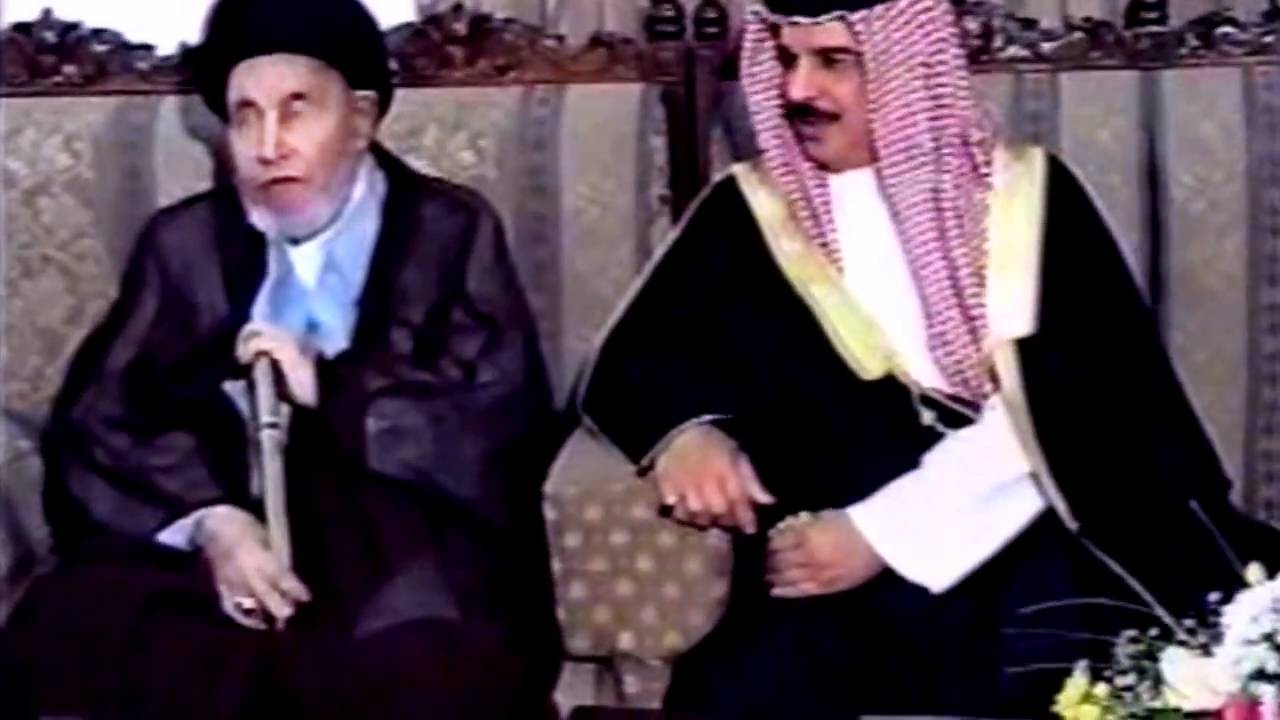 حمد بن سلمان في منزل المرحوم السيد علوي الغريفي