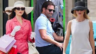 Oceanβs Eleven PREQUEL: Margot Robbie, Bradley Cooper and Monica Barbaro ON SET in Paris