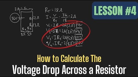 How to Calculate the Voltage Drop Across a Resistor