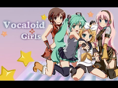 MMD Nyan Nyan Dance Ft Vocaloid Girls 