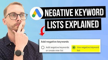 How to Use Negative Keyword Lists in Google Ads (Save $1,000s on Wasted Clicks)