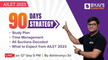 90 Days to Crack AILET 2023 | Previous Year Paper Analysis, AILET Section-Wise Strategy !!!