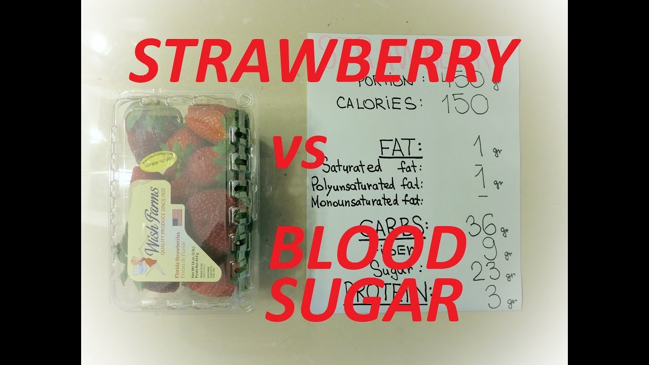 49 Strawberry vs Blood sugar YouTube