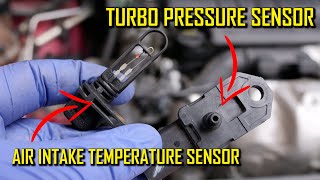 1.6 HDI TURBO PRESSURE SENSOR AND TEMPERATURE AIR INTAKE SENSOR  REMOVE, CLEAN AND REPLACE