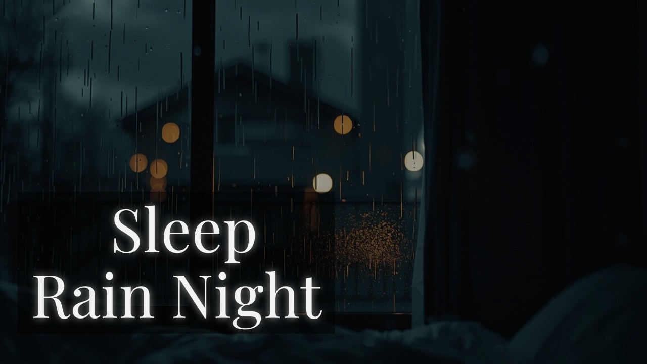 Sleepy Rain Night 😴 Ambient Lofi Jazz to Relax