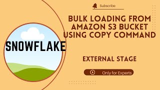 Famous Day28: Bulk loading from Amazon S3 Bucket using COPY Command | IAM Role & Policies | External Stage Wealth