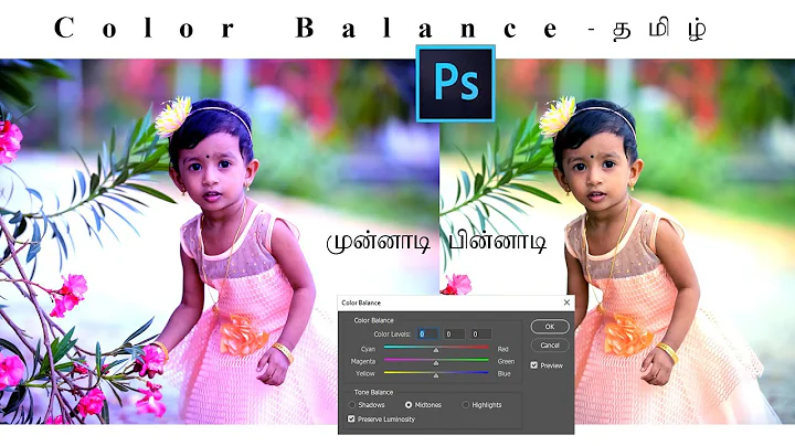 Color Balance Photoshop  | Photoshop Tutorial | தமிழ் | Learn photoshop in Tamil
