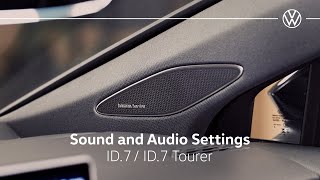 Volkswagen ID.7 Sound and Audio Settings