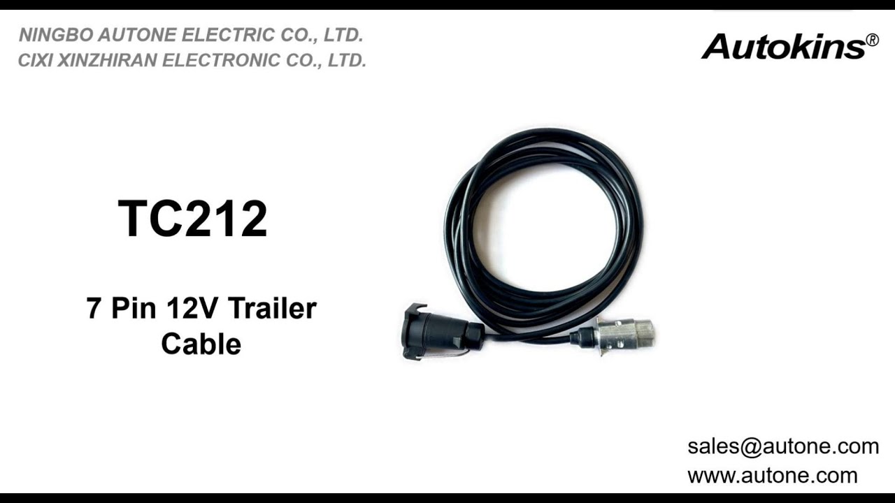 Autone 12V / 7 Pin EuroType Trailer Wire Assembly TP02AA&TS02C YouTube