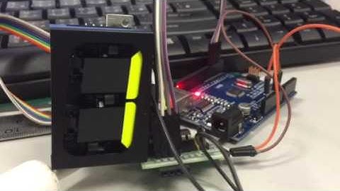 Test Seven segment electromechanical flip display #shorts