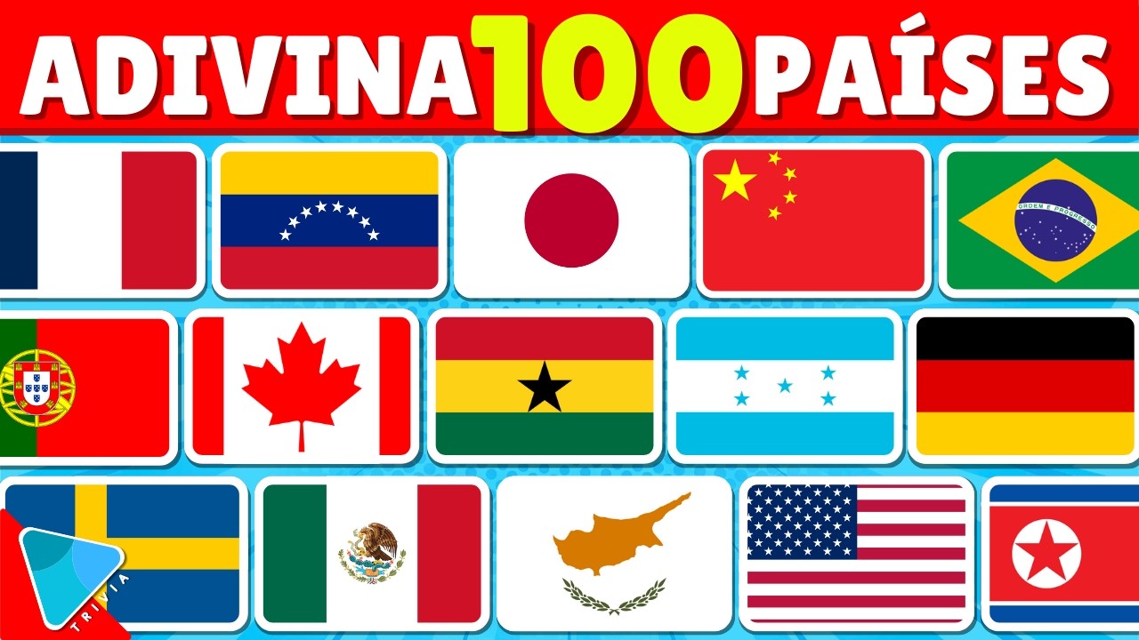 Adivina el País por la Bandera: 100 Preguntas 🏳️ Quiz de Geografía | SabiPop - Trivia
