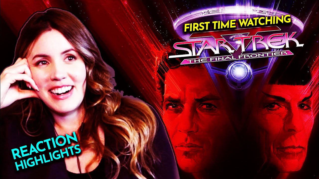 Cami a good sport watching STAR TREK V THE FINAL FRONTIER (1989) Movie Reaction FIRST TIME WATCHING