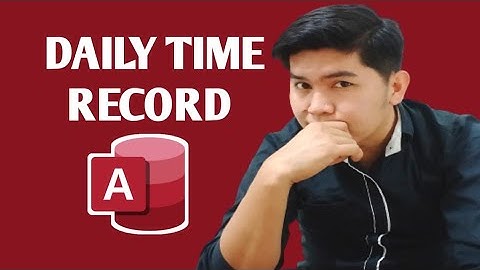 New DTR with clock. (Daily Time Record)