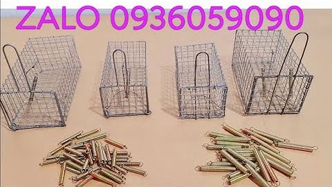 Cách lắp lò xo vào bẫy chuột. Bán lò xo bẫy chuột. Bán lồng bẫy chuột. Bán lồng bẫy chuột đường mòn.