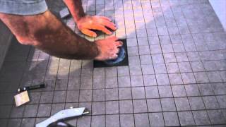 How to install ceramic tile on a shower floor.