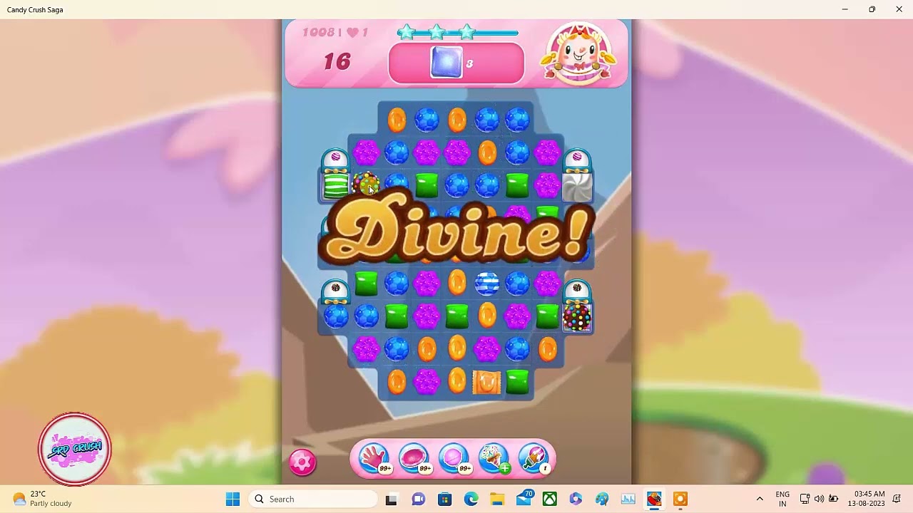 Candy Crush Saga Level 1008 NO BOOSTER