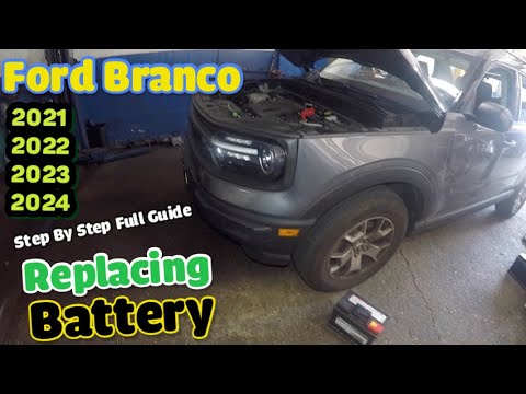 How to replace battery on Ford Branco 2021 2022 2023 2024 - YouTube